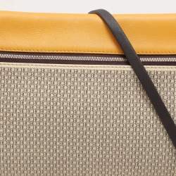 مملوكة مسبقًا حقيبة كروس سي إتش كارولينا هيريرا جلد وكانفاس مقوى مونوغرامي متعدد الألوان بسحاب