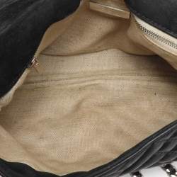 CH Carolina Herrera Black Leather Shoulder Bag