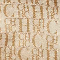CH Carolina Herrera Tan Monogram Embossed Leather Large Andy Boston Bag