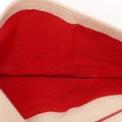 Pre Owned CH Carolina Herrera Cream Leather Continental Bifold Wallet