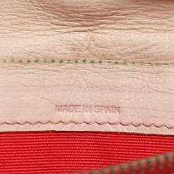 Pre Owned CH Carolina Herrera Cream Leather Continental Bifold Wallet