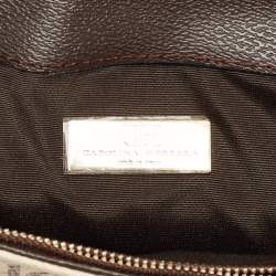 Pre Owned CH Carolina Herrera Tricolor Coated Canvas and Leather Envelope Crossbody Bag