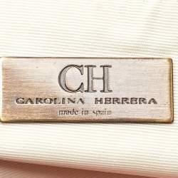 CH Carolina Herrera Multicolor Monogram Canvas and Leather Trim Shopper Tote