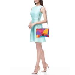 مملوكة مسبقًا CH Carolina Herrera Multicolor Leather Shoulder Bag
