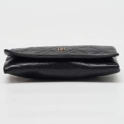مملوكة مسبقًا CH Carolina Herrera Black Leather Chain Crossbody Bag