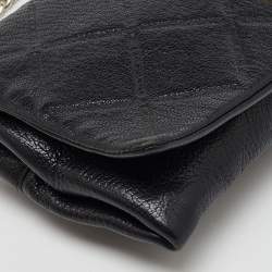 مملوكة مسبقًا CH Carolina Herrera Black Leather Chain Crossbody Bag