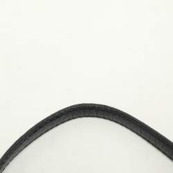 Carolina Herrera Black Leather Chain Tassel Shoulder Bag