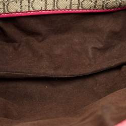 CH Carolina Herrera Tricolor Monogram Canvas and Leather Shopper Tote