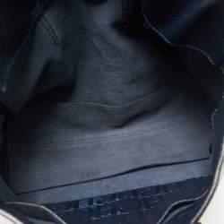 CH Carolina Herrera Blue Leather Tempo Collection Adagio Tote