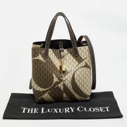 CH Carolina Herrera Multicolor Monogram Coated Canvas and Leather Small Matryoshka Locked Tote
