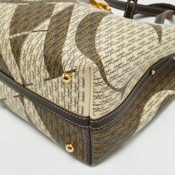 CH Carolina Herrera Multicolor Monogram Coated Canvas and Leather Small Matryoshka Locked Tote