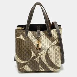 CH Carolina Herrera Multicolor Monogram Coated Canvas and Leather Small Matryoshka Locked Tote