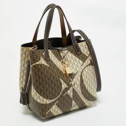 CH Carolina Herrera Multicolor Monogram Coated Canvas and Leather Small Matryoshka Locked Tote
