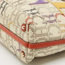 CH Carolina Herrera Multicolor Monogram Canvas and Leather Shopper Tote