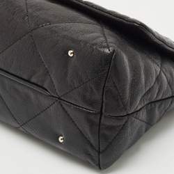 CH Carolina Herrera Black Quilted Leather Flap Chain Shoulder Bag