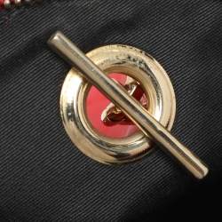 CH Carolina Herrera Red Leather Dahlia Satchel