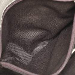 Pre Owned CH Carolina Herrera Silver Monogram Embossed Leather Audrey Shoulder Bag