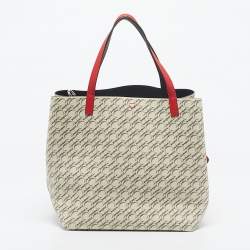 Pre Owned CH Carolina Herrera Multicolor Painted Coated Canvas Medium Matryoshka Locked Tote