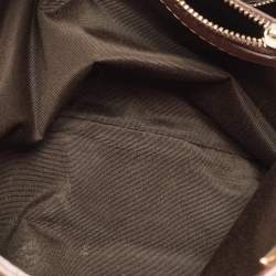 Pre Owned CH Carolina Herrera Metallic Pink Leather Crystal Chain Tote