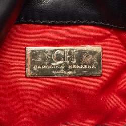 Pre Owned CH Carolina Herrera Black Quilted Leather Chain Crossbody Bag