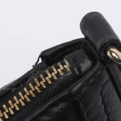 Pre Owned CH Carolina Herrera Black Leather Maria Crossbody Bag