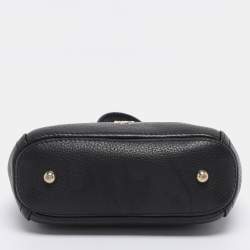 Pre Owned CH Carolina Herrera Black Leather Maria Crossbody Bag