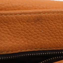 Pre Owned CH Carolina Herrera Mustard Leather Tassel Flap Chain Shoulder Bag