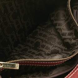 Pre Owned CH Carolina Herrera Red Leather Flap Satchel