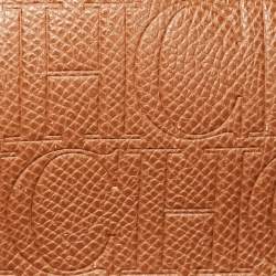 Pre Owned CH Carolina Herrera Brown Leather Minuetto Flap Top Handle Bag