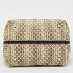 Pre Owned CH Carolina Herrera Beige/Red Monogram Coated Canvas and Leather Matryoshka Padlock Bag