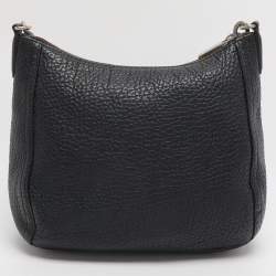Pre Owned CH Carolina Herrera Navy Blue Leather Maria Shoulder Bag
