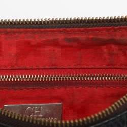 Pre Owned CH Carolina Herrera Navy Blue Leather Maria Shoulder Bag