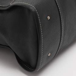 Pre Owned CH Carolina Herrera Black Leather Tote