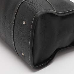 Pre Owned CH Carolina Herrera Black Leather Tote