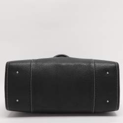 Pre Owned CH Carolina Herrera Black Leather Tote