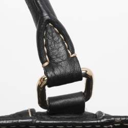 Pre Owned CH Carolina Herrera Black Leather Tote
