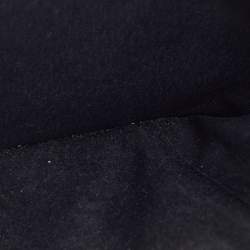 Pre Owned CH Carolina Herrera Black Leather Logo Embossed Trifold Wallet