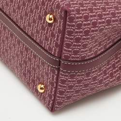 مملوكة مسبقًا حقيبة لوك متريوشكا سي أتش كارولينا هيريرا كانفا مونوجرام مطلي جلد خمري صغيرة جداً