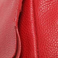 مملوكة مسبقًا CH Carolina Herrera Minuetto Small Red Leather Top Handle Bag 