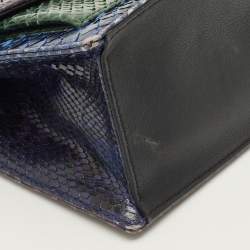 مملوكة مسبقًا حقيبة كروس جسم سي إتش كارولينا هيريرا بايثون مهدب ثلاثي الألوان