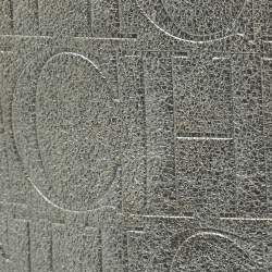 مملوكة مسبقًا Carolina Herrera Matryoshka Metallic Grey Monogram Leather Tote