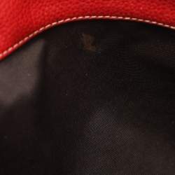 مملوكة مسبقًا CH Carolina Herrera Matteo Red Monogram Embossed Leather Tote