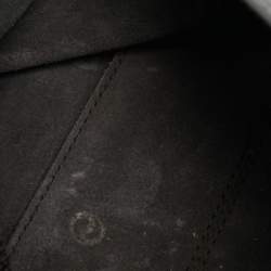 Pre Owned حقيبة سي أتـش كارولينا هيريرا مينييتو جلد أسود منوغرامي منقوش يد علوية