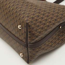 Pre Owned ح�قيبة يد سي أتش كارولينا هيريرا ماتريوشكا قماش مطلي وبني جلد