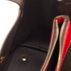 Pre Owned حقيبة يد سي أتش كارولينا هيريرا ماتريوشكا قماش مطلي وبني جلد