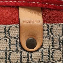 مملوكة مسبقًا حقيبة يد سي أتش كارولينا هيريرا حمراء / بيج منقوشة بالشعار جلد