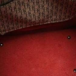 مملوكة مسبقًا حقيبة يد سي أتش كارولينا هيريرا حمراء / بيج منقوشة بالشعار جلد