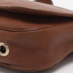 Pre Owned حقيبة كتف كارولينا هيريرا  "نيو بيلتيزار" قلاب جلد أحمر