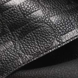 Pre Owned CH Carolina Herrera Adagio Tempo Collection Black Leather Tote