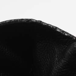 Pre Owned CH Carolina Herrera Adagio Tempo Collection Black Leather Tote